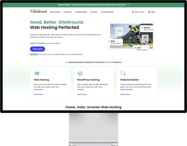 SiteGround Dashboard